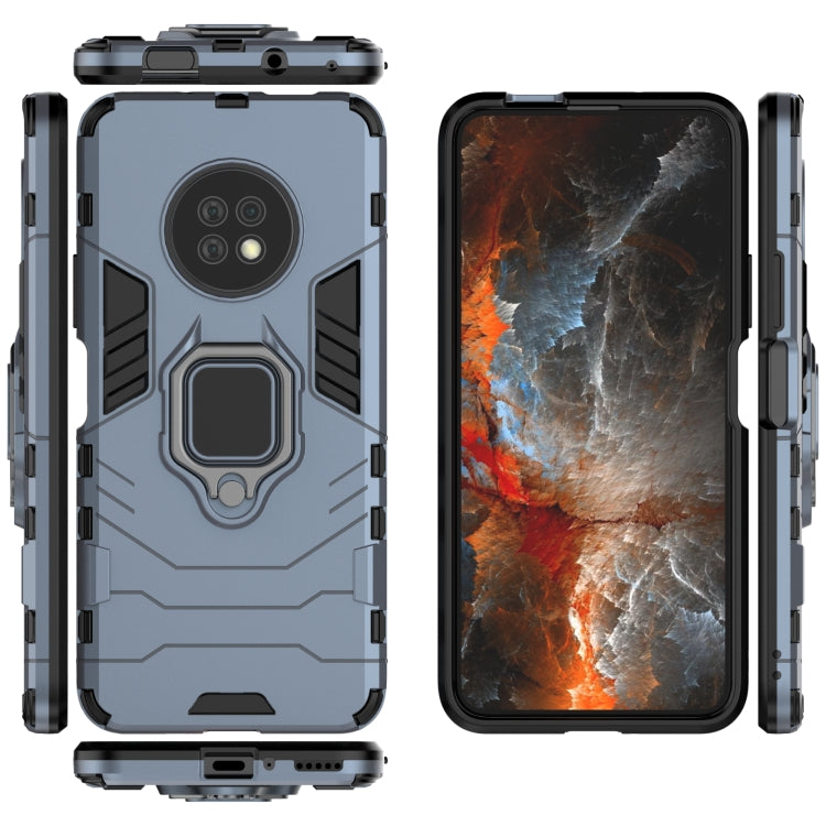 Para Huawei Enjoy 20 Plus Funda protectora PC + TPU a prueba de golpes con soporte para anillo magnético (azul marino)