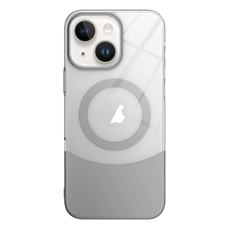 Funda para iPhone 14 Slim Color Contrast Magsafe PC Transparente (Gris)