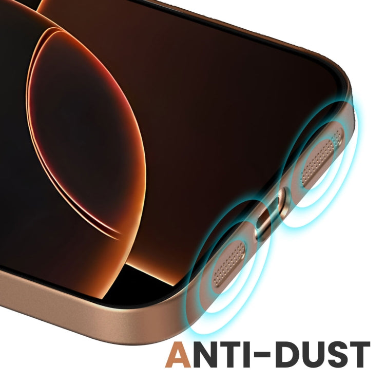 Funda para Teléfono PC Magsafe Transparente Delgado para iPhone 15 Pro Max (Naranja)