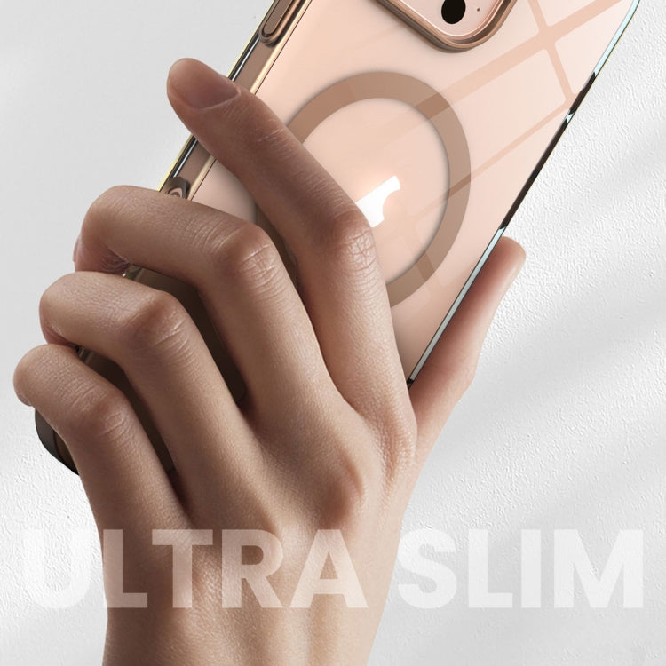 Funda para iPhone 13 Slim Color Contrast Magsafe PC Transparente (Negro)