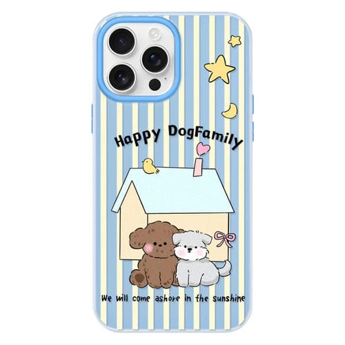 Funda híbrida TPU Policarbonato iPhone 16 Pro Max (Azul Perro)
