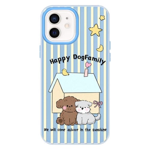 Funda híbrida TPU y Policarbonato iPhone 11 Tacto Sedoso (Azul Perro)