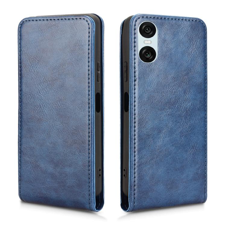 Funda Cuero Tapa Vertical Magnética Sony Xperia 10 Vi (Azul)