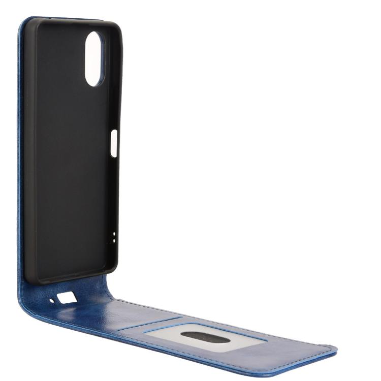 Funda Cuero Tapa Vertical Magnética Sony Xperia 10 Vi (Azul)