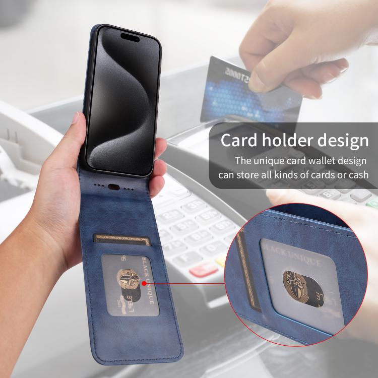 Funda Cuero Tapa Vertical Magnética Sony Xperia 10 Vi (Azul)