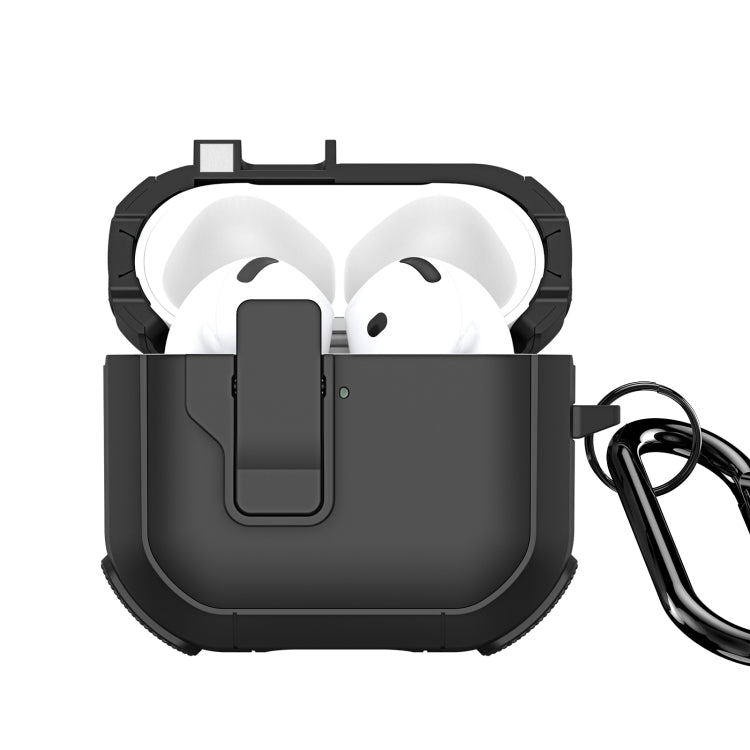 Estuche para Auriculares Dux Ducis Pecp Series Dividido con Gancho para Airpods 4 (Negro)