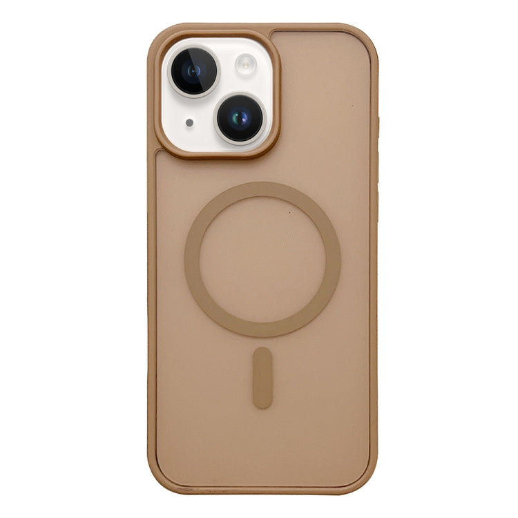 Funda para Teléfono Magsafe Frosted Skin Feel iPhone 15 Plus (Dorado del Desierto)