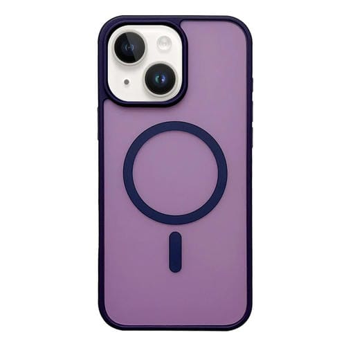 Funda para Teléfono Magsafe Frosted Skin Feel iPhone 15 Plus (Morado Oscuro)
