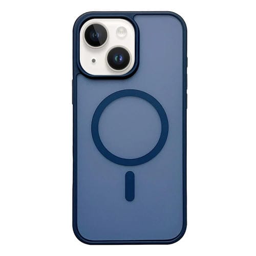 Funda para Teléfono Magsafe Frosted Skin Feel para iPhone 15 (Azul Oscuro)