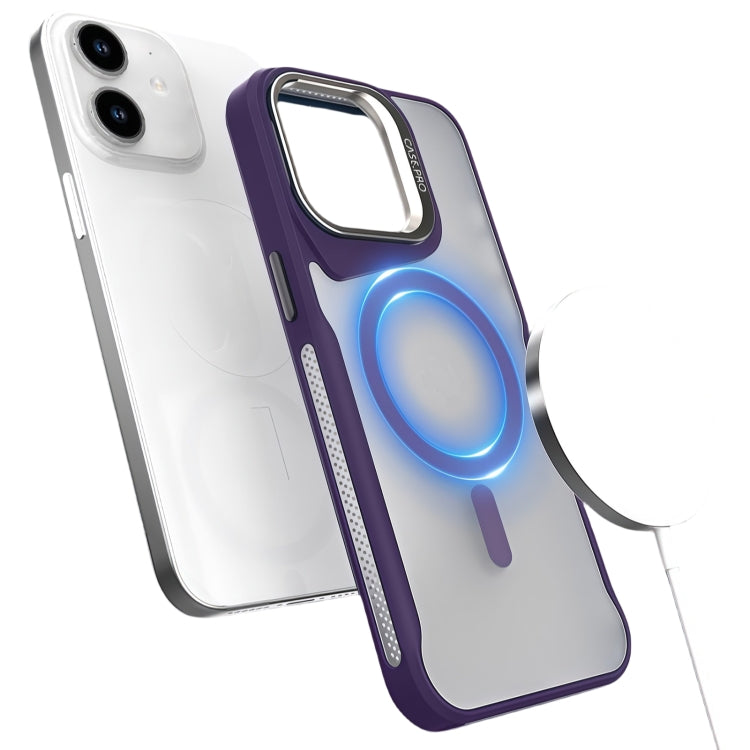 Funda Magnética para iPhone 11 Soporte de Metal Magsafe (Morado)