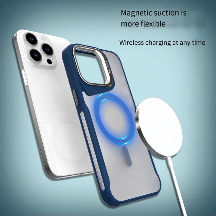 Funda Magnética para iPhone 16 Plus con Soporte de Metal Magsafe (Negra)