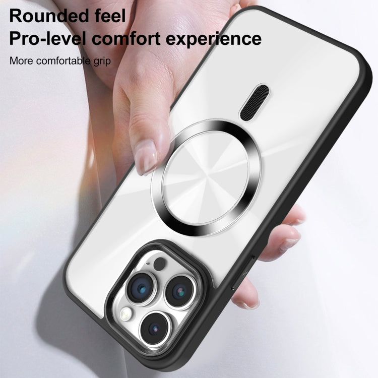 Funda para Teléfono Magsafe iPhone 13 Pro Textura Cd Brillante (Gris)