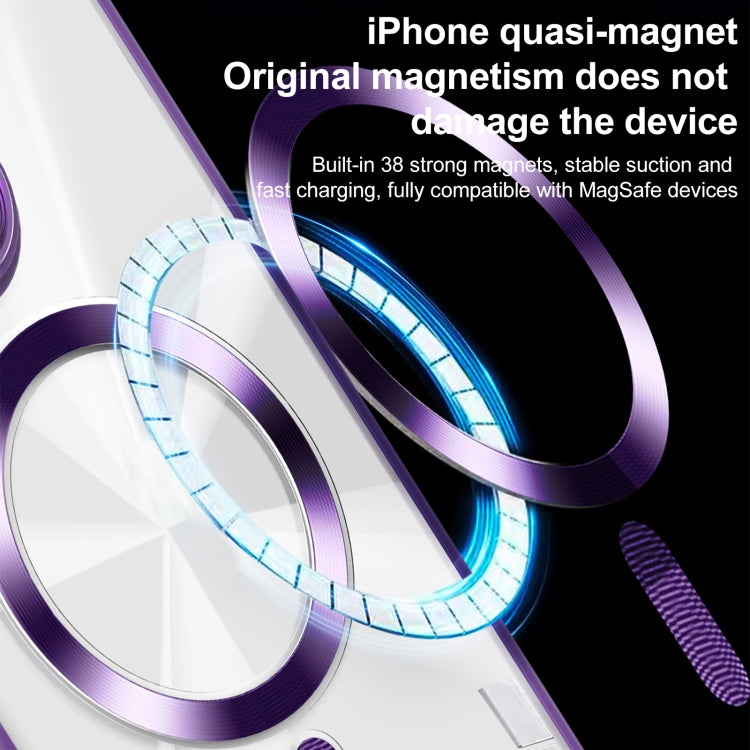 Funda para Teléfono Magsafe iPhone 12 Textura Cd Brillante (Negra)