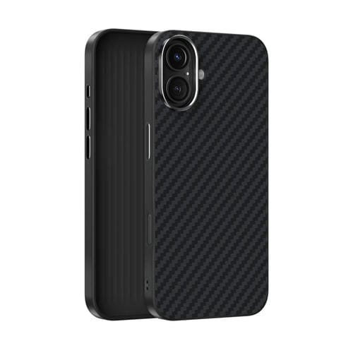 Funda para iPhone 16 Abeel C Carbon Fiber Series 6D Micro Relief Magsafe (Negra)