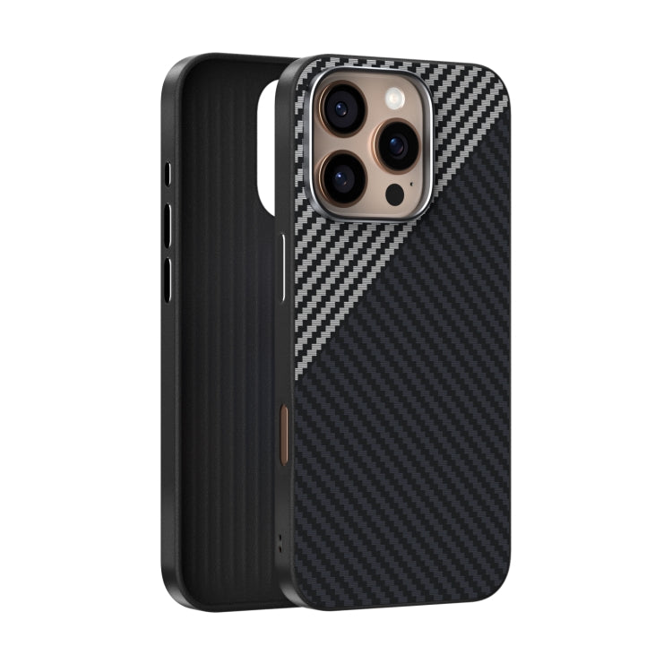 Funda para Teléfono Abeel C Carbon Fiber Series 6D Micro Relief Magsafe para iPhone 14 Pro (Negro y Gris)
