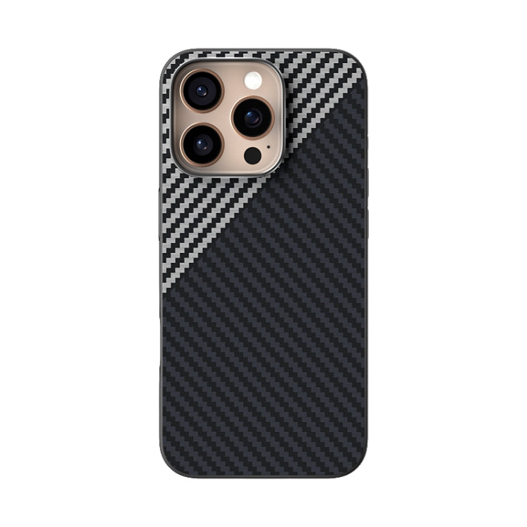 Funda para Teléfono Abeel C Carbon Fiber Series 6D Micro Relief Magsafe para iPhone 14 Pro (Negro y Gris)