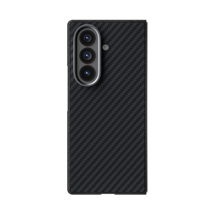 Funda de fibra de carbono ABEEL C para Samsung Galaxy Z Fold7 5G, con microrelieve 6D y MagSafe (negra)
