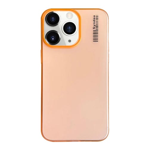 Funda para Teléfono PC iPhone 11 Pro Translúcida Tacto Piel Arena Suave (Naranja)