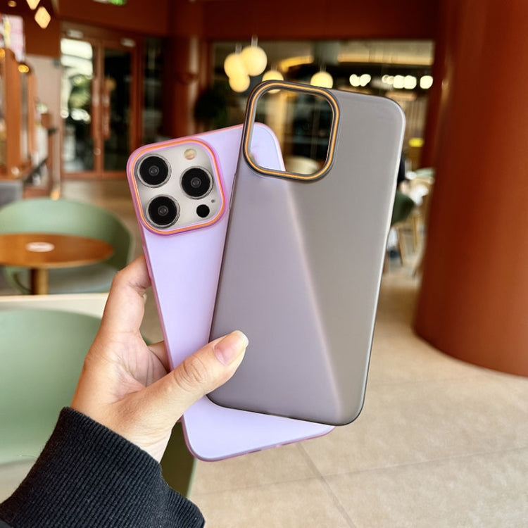 Funda para Teléfono PC Translúcida Tacto Piel Arena para iPhone 11 Pro (Negra)