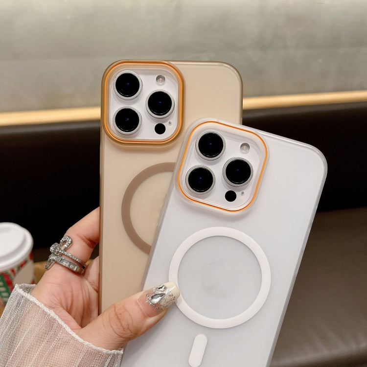 Funda para Teléfono con Imán Magsafe para iPhone 16 Plus PC Tacto Suave Arena (Gris Claro)