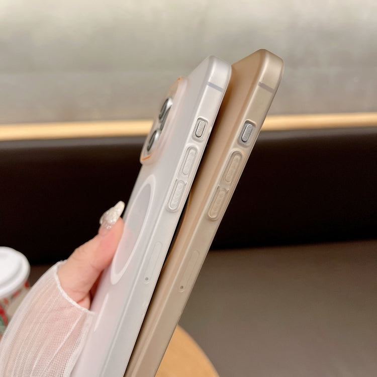 Funda para Teléfono con Imán Magsafe para iPhone 16 Plus PC Tacto Suave Arena (Gris Claro)