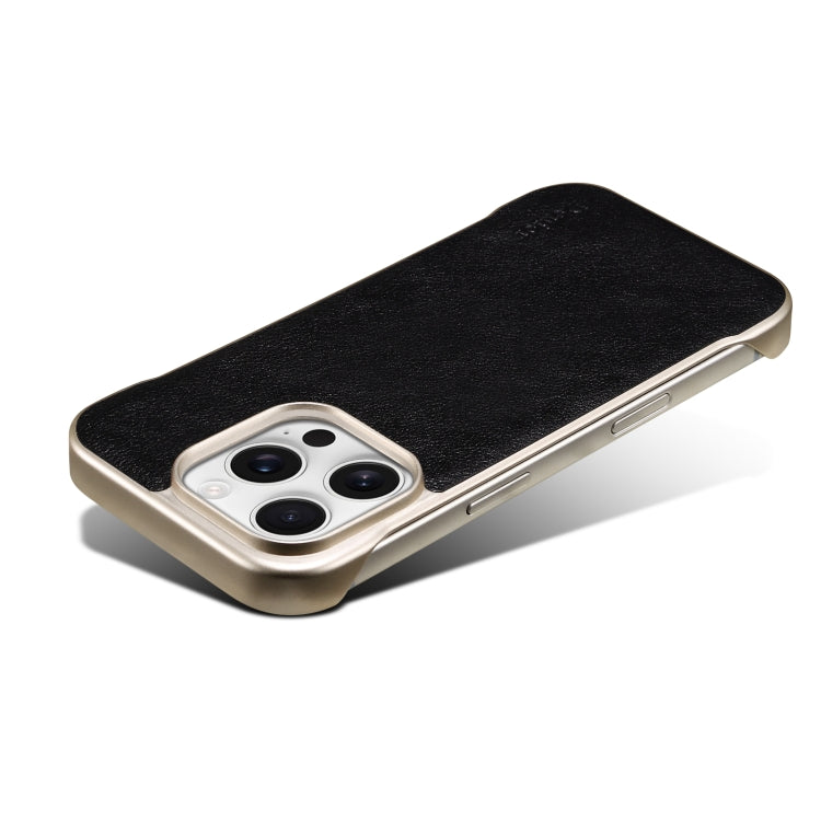 Funda para Teléfono Denior Magsafe Textura Piel Becerro Genuina para iPhone 15 Plus (Negra)