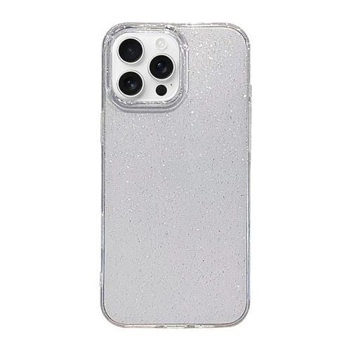 Funda TPU iPhone 16 Pro Max Purpurina Diseño Cielo Estrellado (Transparente)