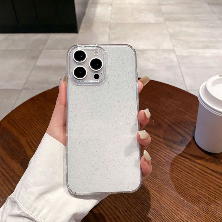 Funda TPU Transparente Purpurina Diseño Cielo Estrellado iPhone 16 Plus (Transparente)