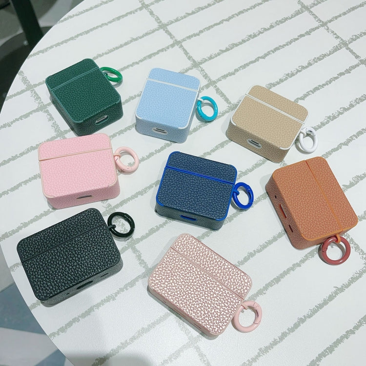 Funda Protectora Auriculares AirPods Pro Textura Cuero Adhesivo (Marrón)