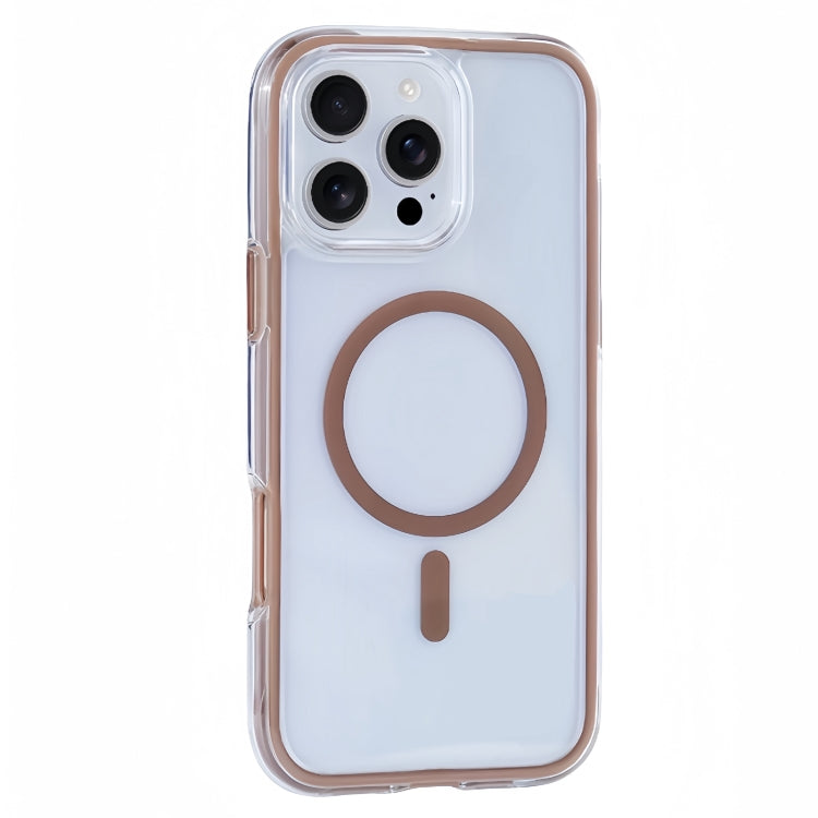 Funda para Teléfono Magsafe iPhone 16 Pro Max Vacuum Airbag Y2 Series (Bronce)