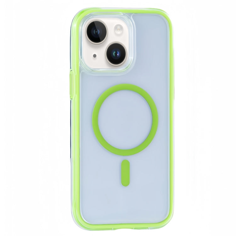 Funda para Teléfono Y2 Series con Imán Magsafe para iPhone 15 Plus y 14 Plus (Verde Fluorescente)