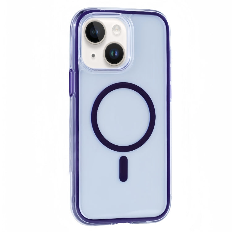 Funda para Teléfono con Imán Magsafe Apple iPhone 14/13 Serie Y2 Transparente (Morado)