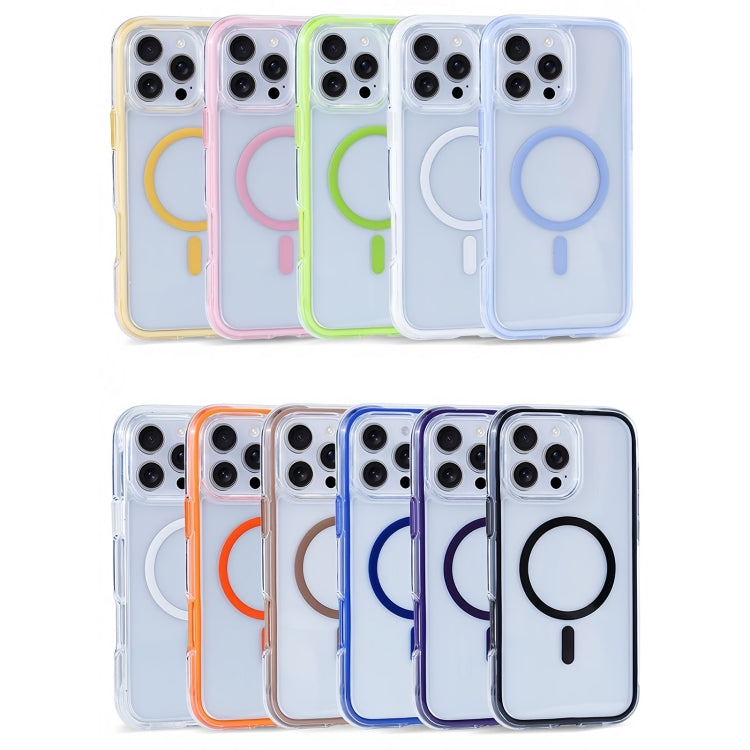 Funda para Teléfono con Imán Magsafe iPhone 16 Plus Serie Y2 Transparente (Rosa)