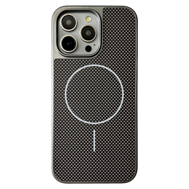 Funda para iPhone 15 Pro Max TPU + PC Magsafe Serie Pita (Gris)