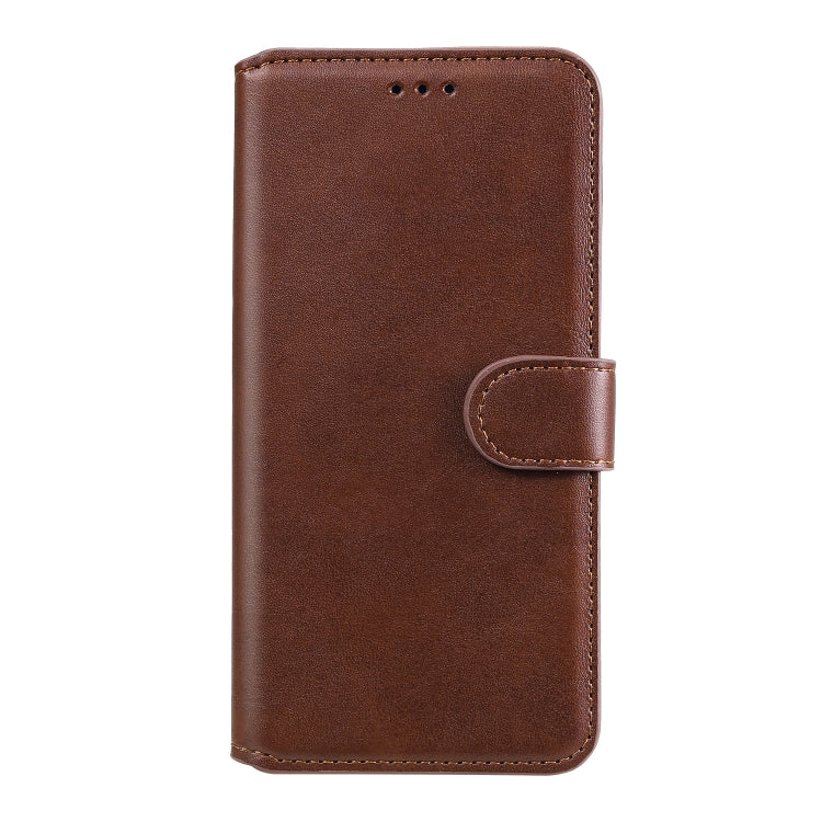 Para Sony Xperia 10 II Classic Calf Texture PU + TPU Funda de cuero con tapa horizontal, con soporte, ranuras para tarjetas y billetera (marrón)