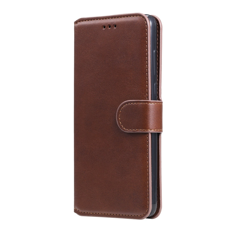 Para Sony Xperia 10 II Classic Calf Texture PU + TPU Funda de cuero con tapa horizontal, con soporte, ranuras para tarjetas y billetera (marrón)