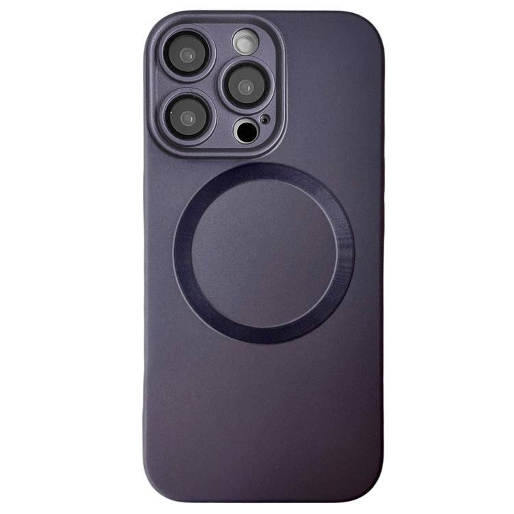 Funda para Teléfono TPU Magsafe iPhone 15 Pro Max Textura Cd Pintura Metalizada (Gris)