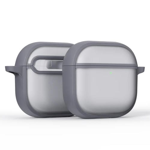 Estuche híbrido para AirPods 4 Skin Feel Series TPU y PC (Gris)