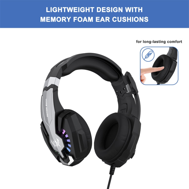 Auriculares Para Juegos Supraurales Kotion Each G9000 Plus Con Micrófono Cable 2,1 M (Negro)