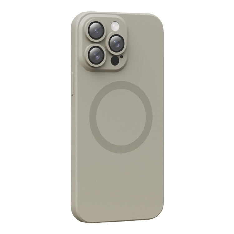 Funda de Silicona Líquida Magsafe para iPhone 15 Pro Max (Gris Titanio)