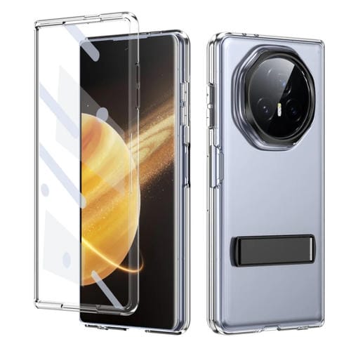 Funda híbrida TPU y PC con soporte para hielo para Honor Magic V3 (Negra)