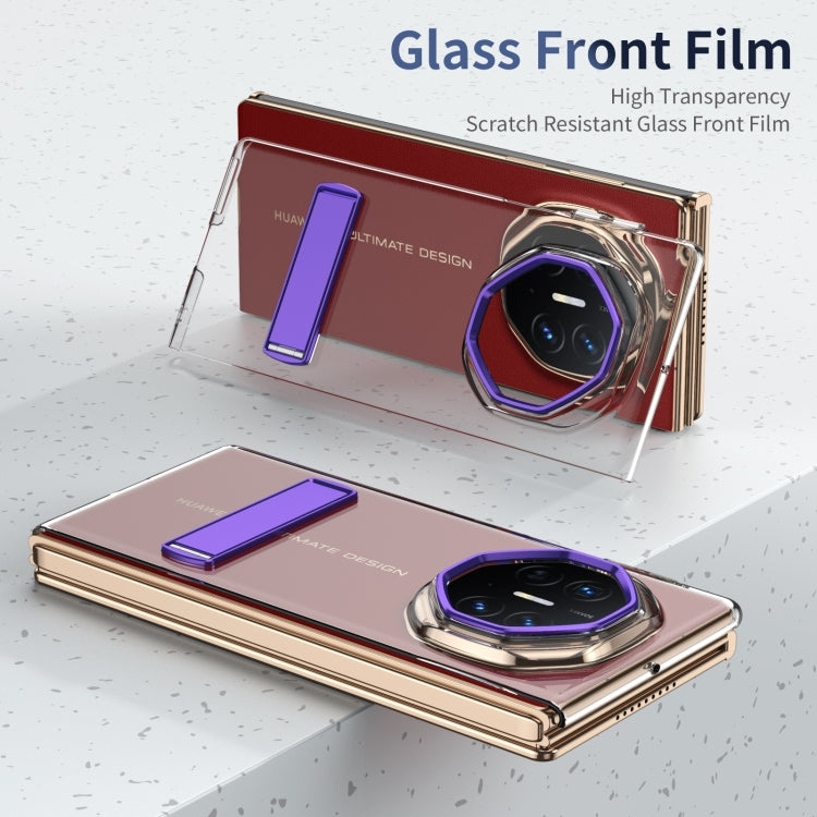 Funda Híbrida TPU para PC con Soporte para Hielo Huawei Mate Xt Ultimate (Morado)