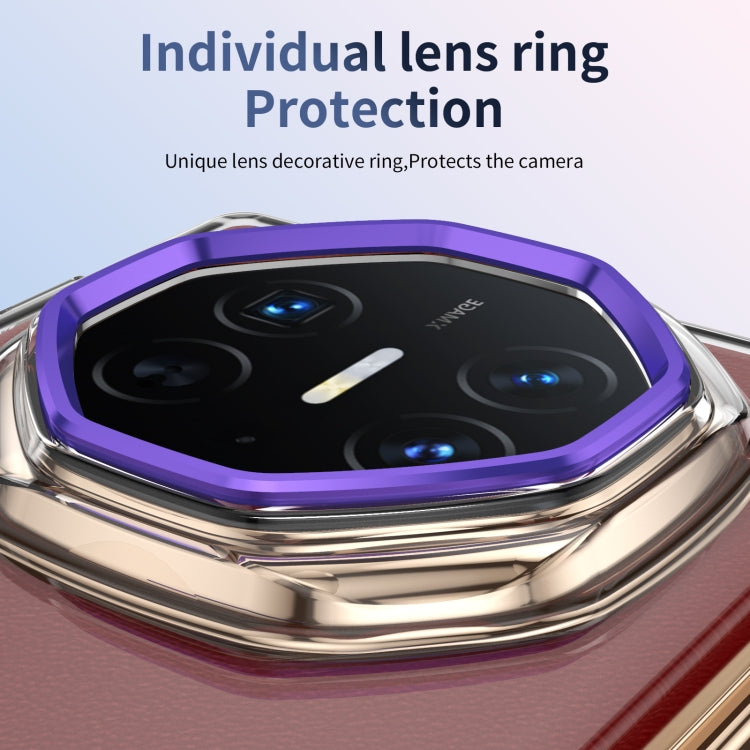 Funda Híbrida TPU para PC con Soporte para Hielo Huawei Mate Xt Ultimate (Morado)