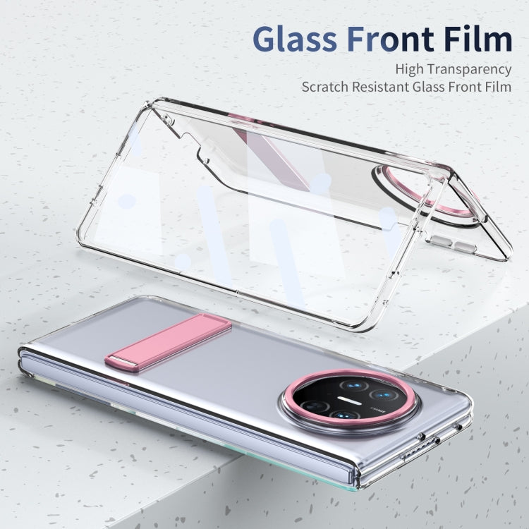 Funda híbrida TPU para Huawei Mate X3 con soporte para PC y teléfono (Rosa)
