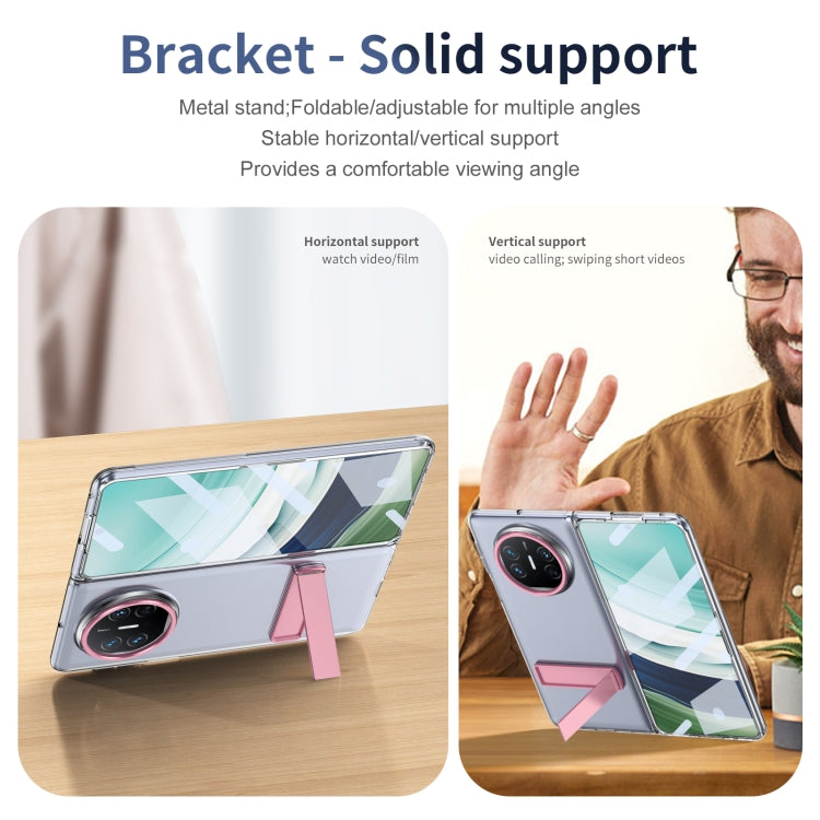 Funda híbrida TPU para Huawei Mate X3 con soporte para PC y teléfono (Rosa)