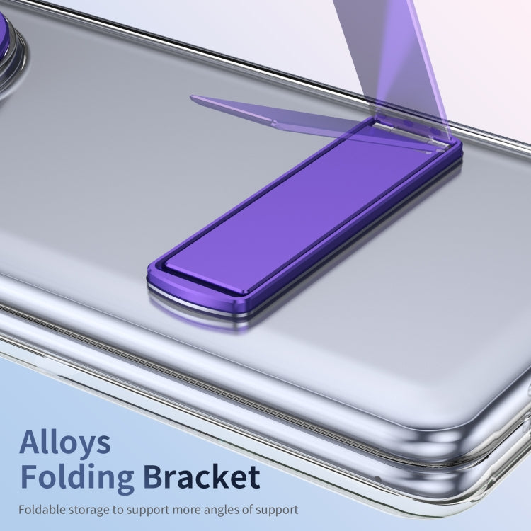 Funda Híbrida TPU y PC con Soporte para Huawei Mate X3 (Morado)