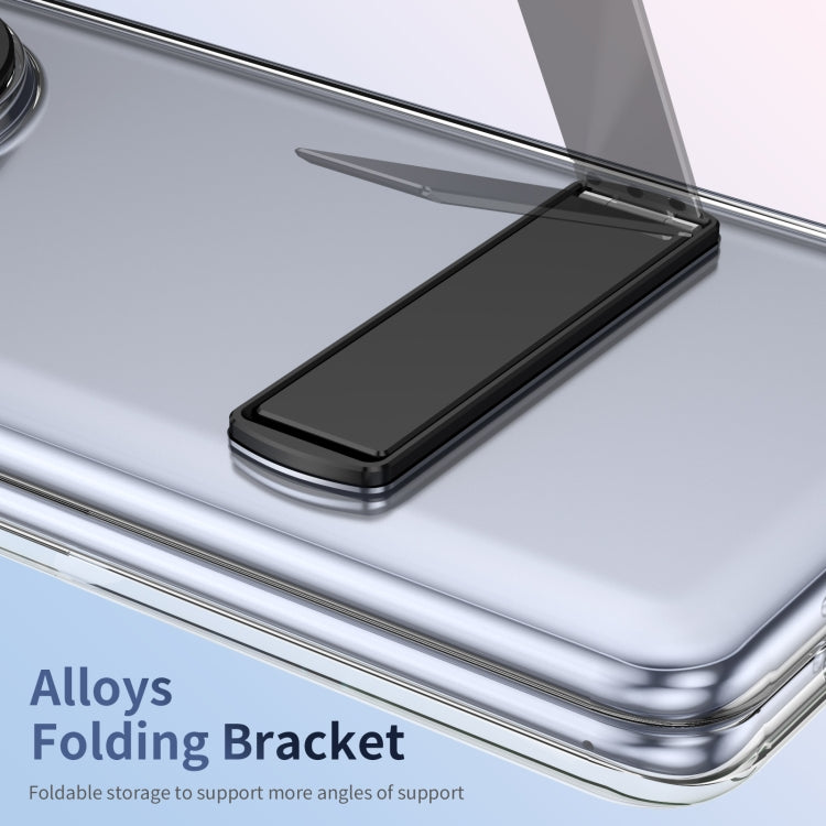 Funda híbrida TPU para PC con soporte frío para Huawei Mate X5 (Negra)