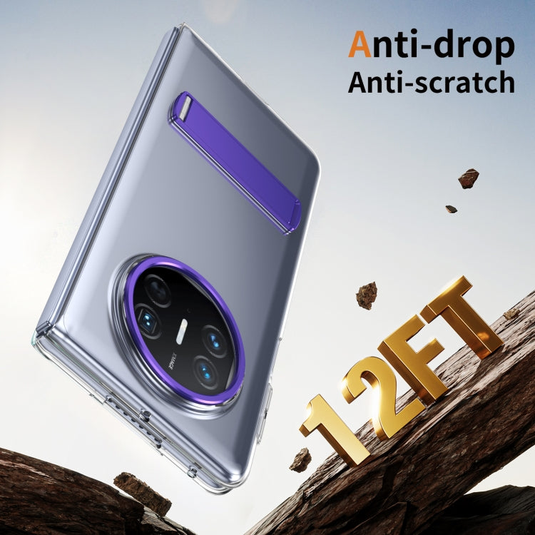 Funda híbrida TPU Huawei Mate X5 con soporte PC y protección contra heladas (Morado)