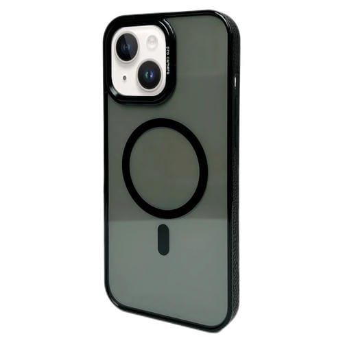 Estuche para Teléfono Magsafe Marco de Lente de Metal iPhone 15 (Negro)