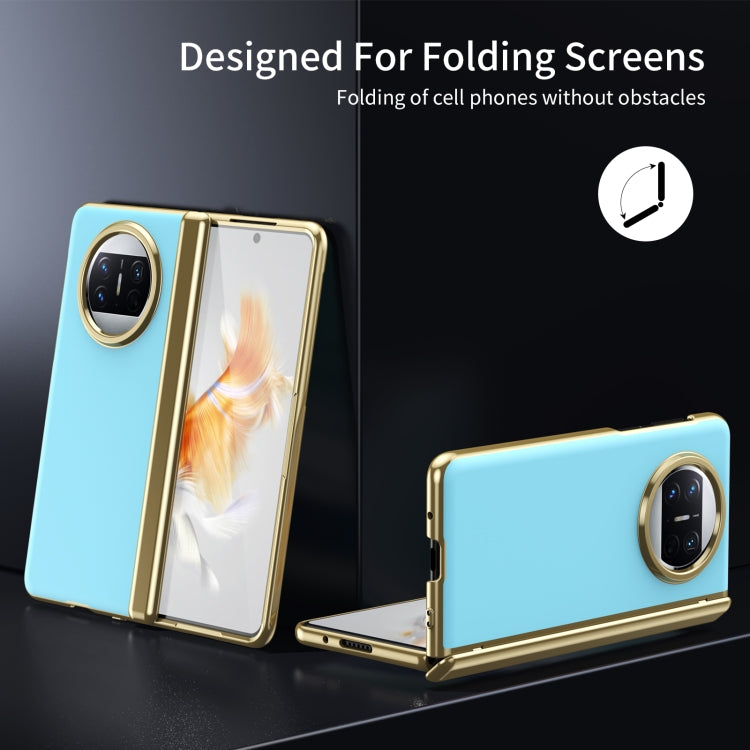 Funda para Teléfono Huawei Mate X3 con Revestimiento al Vacío Esmerilado Ag Integrado (Azul Hielo)